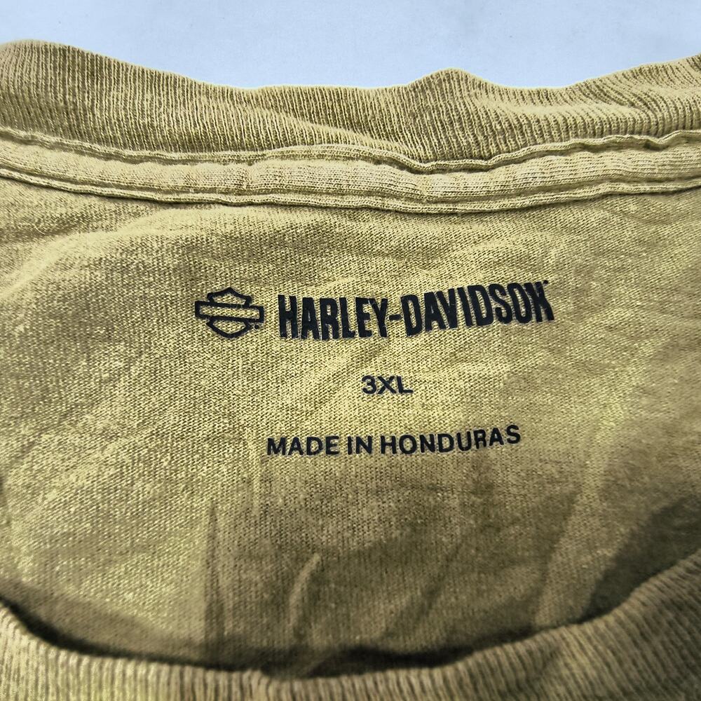 Harley Davidson Special Casual Short Sleeve Graphic Shirt Mens Size 3XL Green - Picture 3 of 9